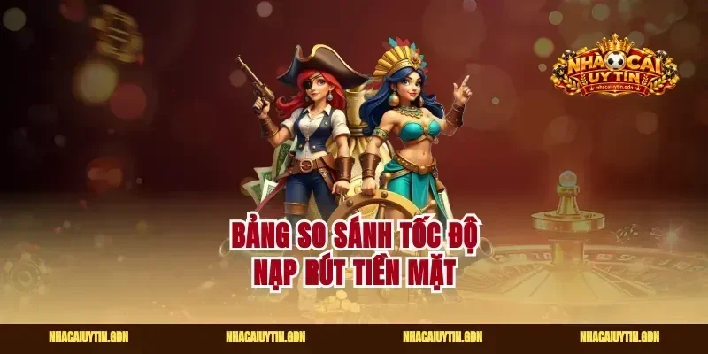 Bảng so sánh tốc độ nạp rút tiền mặt
